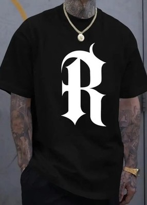 Herren Oversize R Shirt Streetwear Fashion Urban Style Hip Hop Baumwolle 5XL