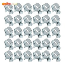Hose Clamps Clip Pipe Fuel Injection Gas Line 30 Piece 19/32In 13mm-15mm