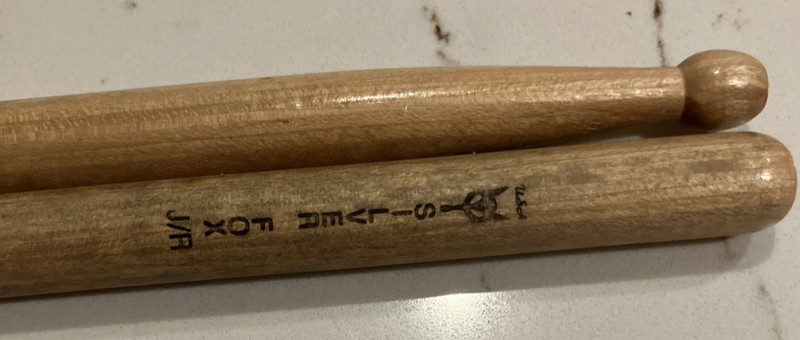 Rare Vintage SILVER FOX J/R Drum hickory Drumsticks Made In The USA