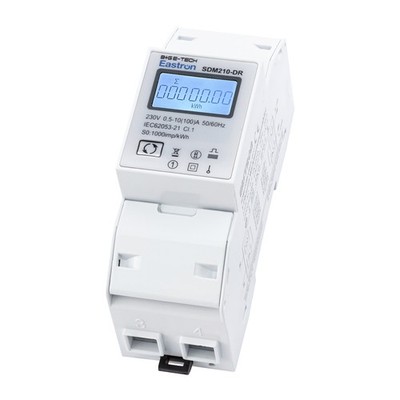 digitaler LCD Wechselstromzähler Stromzähler S0 100A - momentan Watt, MID SDM210