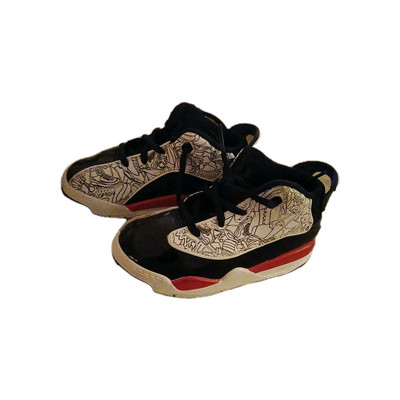 Jordan Dub Zero Shoes Toddler Sz 9C White Red Black Sneakers Trainers