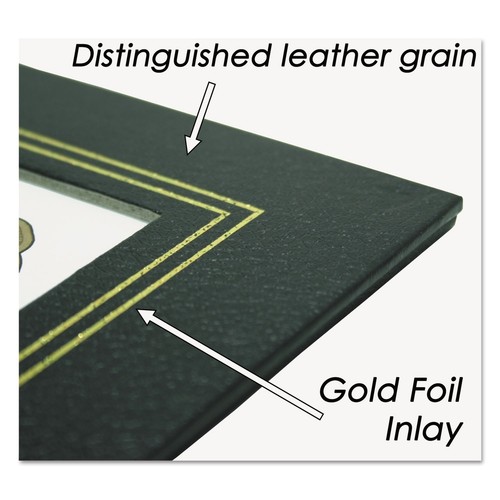 21202 Leatherette Document Frame 8-1/2 x 11 Black Pack Two - Picture 3 of 5