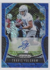 2019 Panini Prizm Rookies Blue Shimmer 7/10 Travis Fulgham #359 Auto b8h