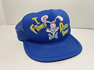 Disney Vintage 80s Who Framed Roger Rabbit Movie Snapback Mesh Trucker Hat Cap