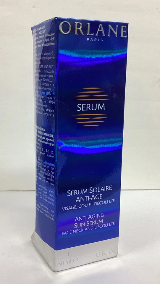 Suero solar antienvejecimiento Orlane Paris cara, cuello y escote 1,7 oz como se muestra en la imagen Foto 4 de 4