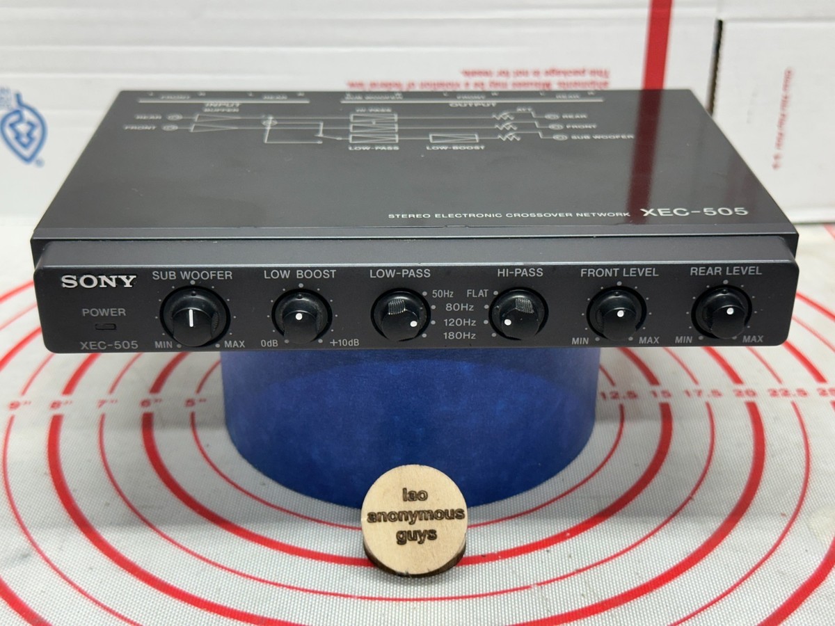 SONY # XEC-505 Electronic Crossover Network Vintage Old School SQ