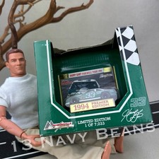 Autographed HARRY GANT 33 Farewell Tour 1994 Diecast 1:64 Car, Card Stand