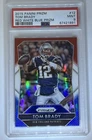 Panini 2015 Prizm Tom Brady #12 Red White & Blue Prizm PSA 9 MINT Color Match