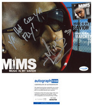 Rapper MIMS signed Autograph 8x10 Photo c THIS IS WHY I'M HOT Inscript ACOA COA