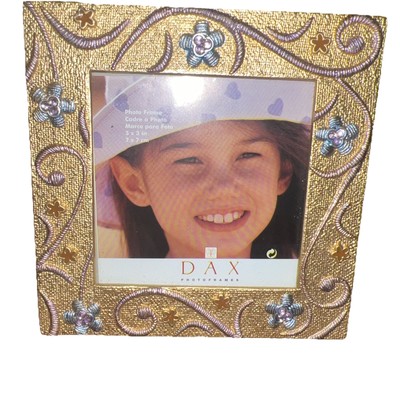 Dax 3 x3  Floral Gold Photoframe!
