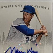 Panini 2014 Maury Wills Significant Auto #62/299 Los Angeles