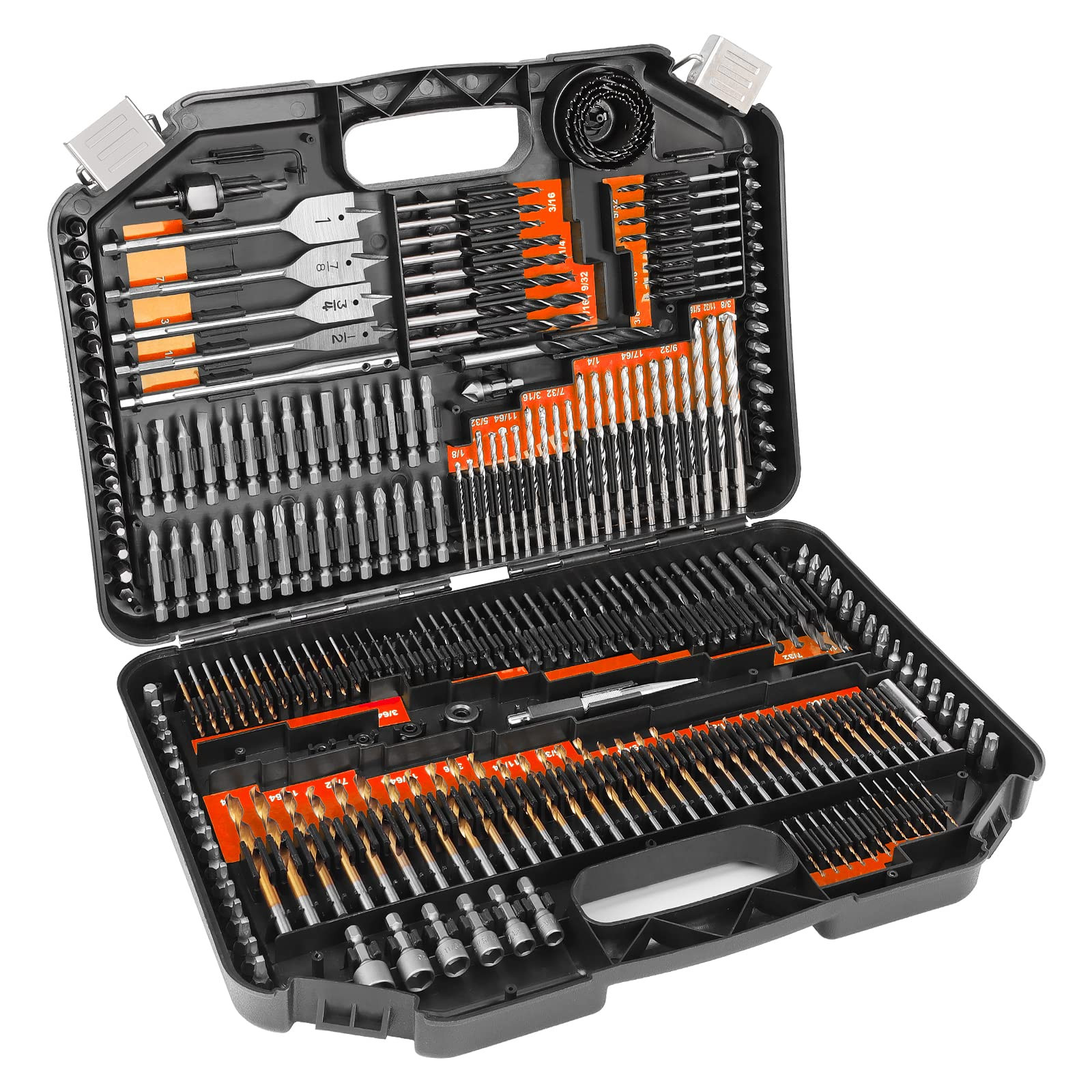 COMOWARE 246-Piece Drill Bit Set for Cordless Drills and Screwdrivers