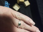 Size 7 chrome diopside with white diamond accents sterling silver jtv — photo 4