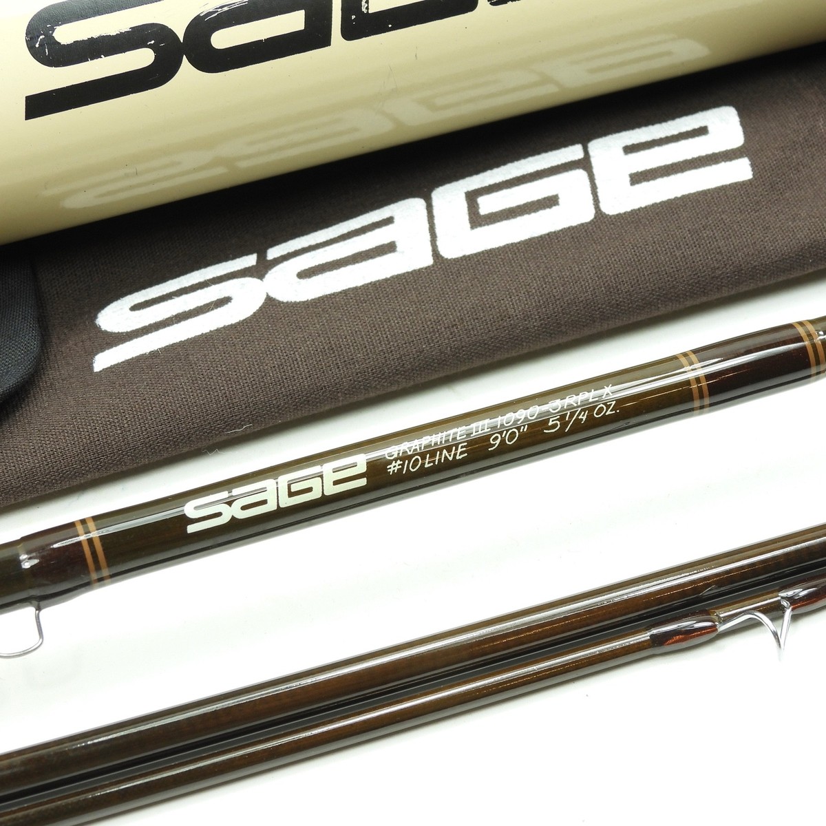Sage Graphite III 1090-3 RPLX Fly Fishing Rod. W/ Tube & Sock. | eBay