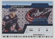 2022-23 Credentials Debut Ticket Access Horizontal Blue 85/99 David Jiricek 1c7q