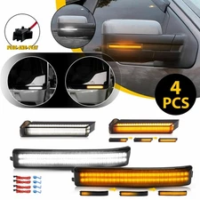 Smoked LED Side Mirror Signal Turn Lights For Ford 2004-2014 F150 2005 2006 2007