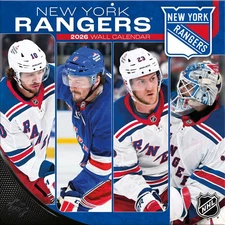 Turner Licensing,  NHL New York Rangers 2026 Wall Calendar, 12'' X 12'', 12-Mont