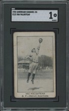 1922 E121 IRA FALGSTEAD NNO POOR AMERICAN CARAMEL SERIES OF 120 UER SGC 1 TIGERS