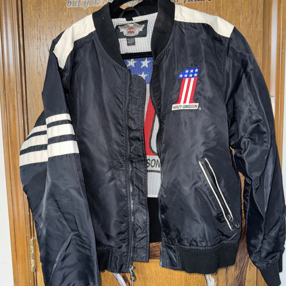 harley davidson bomber jacket products for sale | eBay