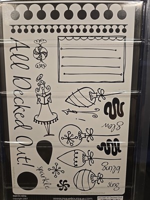 Inque Boutique See-D's Savoir Faire ''All Decked Out'' Stamps+Case+Mat 50380