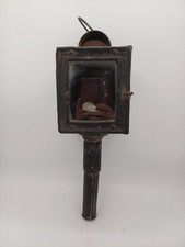 Ancienne lanterne vintage – métal – H 35 cm – Objet déco authentique