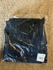 adidas Men's 3 Stripes Track Pants Sz Small Black Tricot Warm-Up Tapered