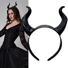 Witch Demon Horns Headpiece Cosplay Animal Antelope Devil Headdress Costume