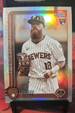 2025 Topps Chrome Update Series - Drew Avans #USC47 Sepia Refractor (RC)