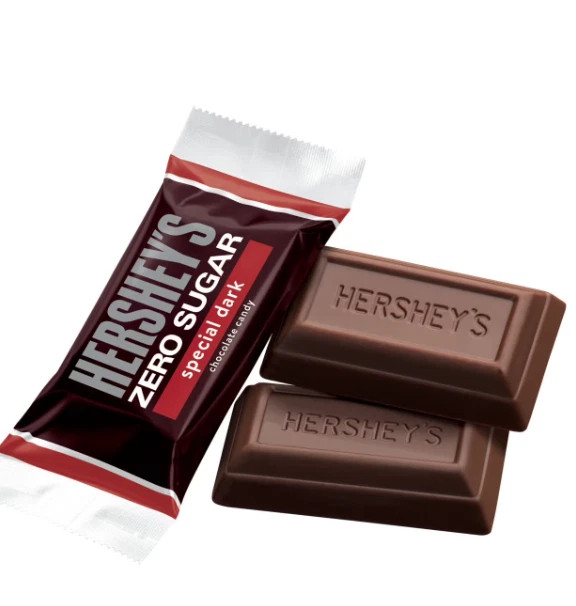 Hershey's Special Dark Zero Sugar Chocolate Candy 5.1 oz Bag – Sugar-Free Treat View 3