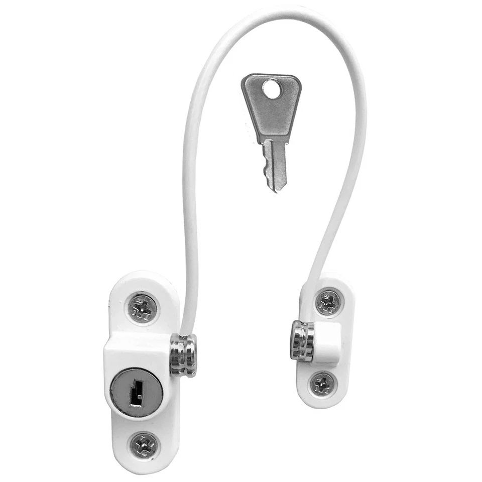 Restrictor Child Safety Durable Key Lockable Window Security Cable Lock Door - Image 4 of 4