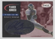2000 SAGE Auto Red /999 Plaxico Burress #A6 Rookie Auto RC