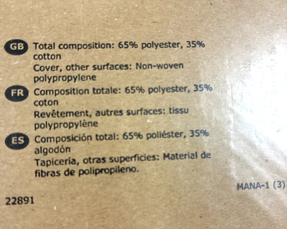 Cubierta de sección de asiento IKEA VALLENTUNA ORRSTA NARANJA 303.362.04 NUEVA EN CAJA Foto 4 de 4