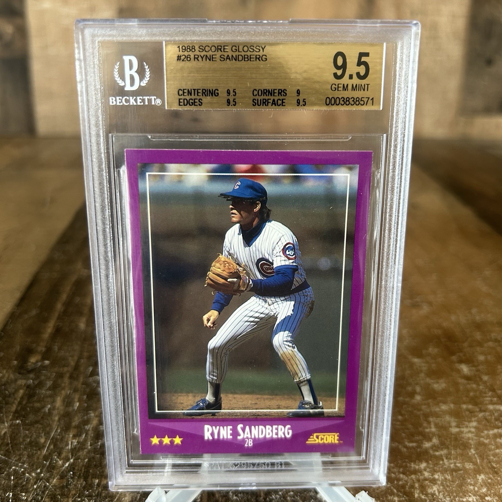 Ryne Sandberg #26 Baseball Cards 1988 Score Glossy trading card — raw and PSA graded price guide