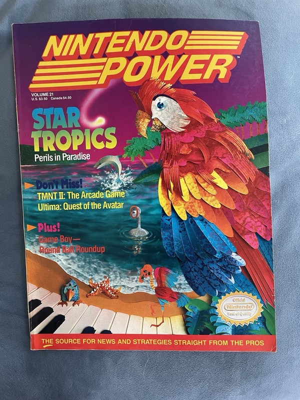 Nintendo Power Magazine Volume 21 Star Tropics February 1991 Strategies 