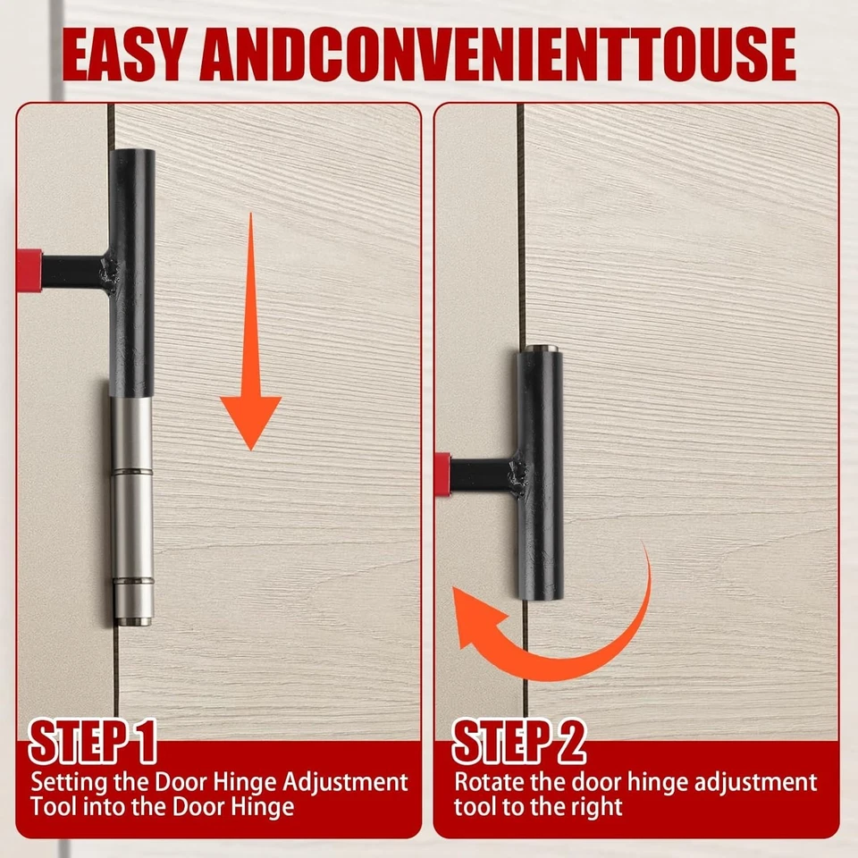 Door Hinge Adjustment Tool Hinge Gap Adjusting Wrench Kit Hinge Adjustment Tool - Image 4 of 4