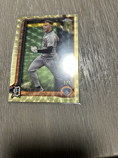 2025 Topps Chrome Kerry Carpenter #299 SuperFractor 1/1