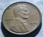 1909 VDB Philadelphia Mint Copper Lincoln AU + Wheat Cent High Grade Penny