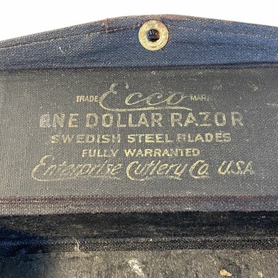 Ecco One Dollar Razor Box Only Swedish Steel Enterprise Cutlery Co. c1910