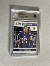 Adam Thielen signed encapsulated Card Beckett BAS cert slabbed 2018 Score #19
