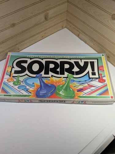 Vintage 1992 Parker Brothers Sorry Board Game Complete