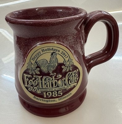 Deneen Pottery Egg Harbor Cafe Lake Geneva, WI Handthrown (2017) Holiday Mug