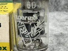 NOS NIB AMPEREX BUGLE BOY ECC88 6DJ8  TUBE TESTED OVER 100%