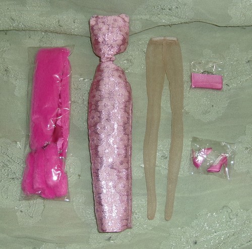 Poppy Parker Glamour Pink Dress Shoes Wrap Purse Integrity Toys