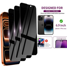 3Pcs Privacy Screen Protector For iPhone 17 pro max