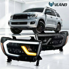 Full Led Headlights Fits Toyota Tundra 2007-2013 Sequoia 2008-2020 Wsequential