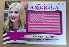 Decision 2020 God Bless America Flag Patch Ivanka Trump Pink Foil 06/10 Made
