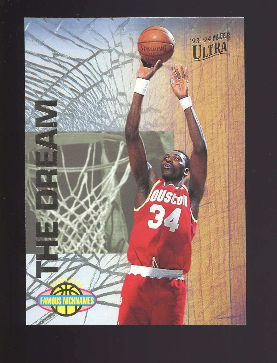 1993-94 ULTRA HAKEEM OLAJUWON FAMOUS NICKNAMES THE DREAM #12