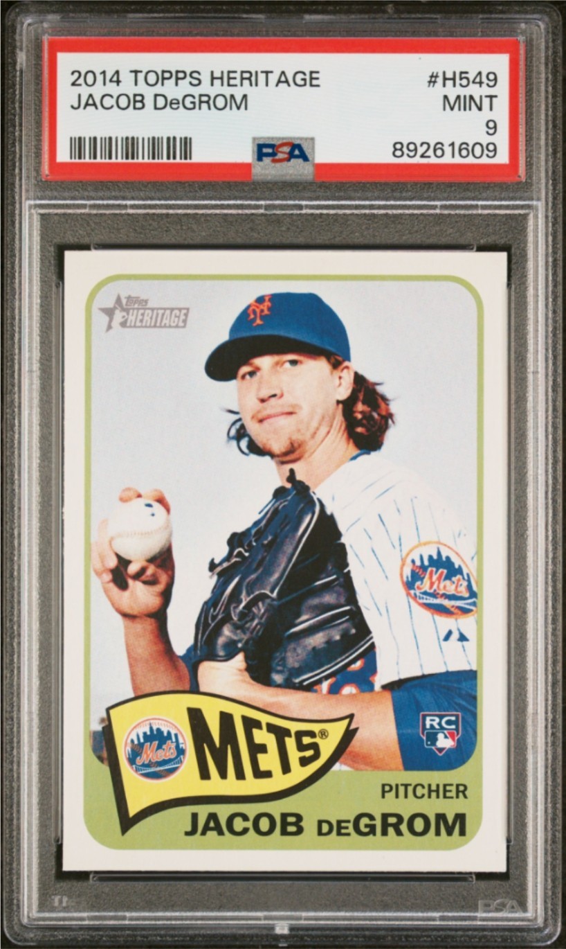 2014 Topps Heritage High Number - Jacob deGrom #H549 (RC) PSA 9