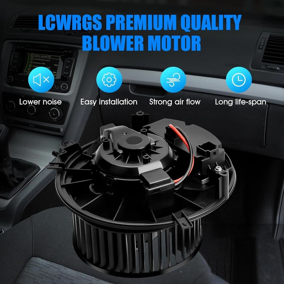 Ventilador de motor soplador calentador de aire acondicionado para VW Golf GTI Jetta Tiguan Audi A3 Q3 RS3 S3 2015-2 Foto 4 de 4