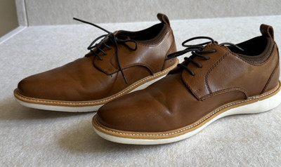 Freeman Bodie Mens 9M Brown Oxford Casual Dress Shoes Lightweight Lace Up